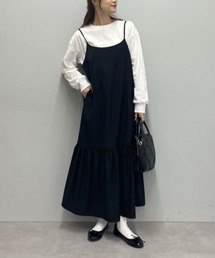 PUAL CE CIN | ≪セットアップ対応≫ペプラムティアードキャミワンピース(ワンピース)