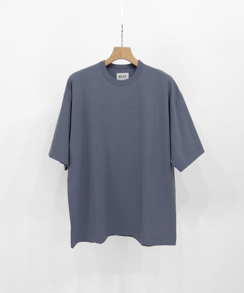 KIIT（キート）の「KIIT キート / 40//- COTTON BIO FINISH S/SLEEVE CUT&SEWN コットンバイオ加工Tシャツカットソー / KIO-T89-014（Tシャツ/カットソー・メンズ・ライトベージュ/オフホワイト/ブルーグレー/カーキ・1/2/3）」の3枚目の写真