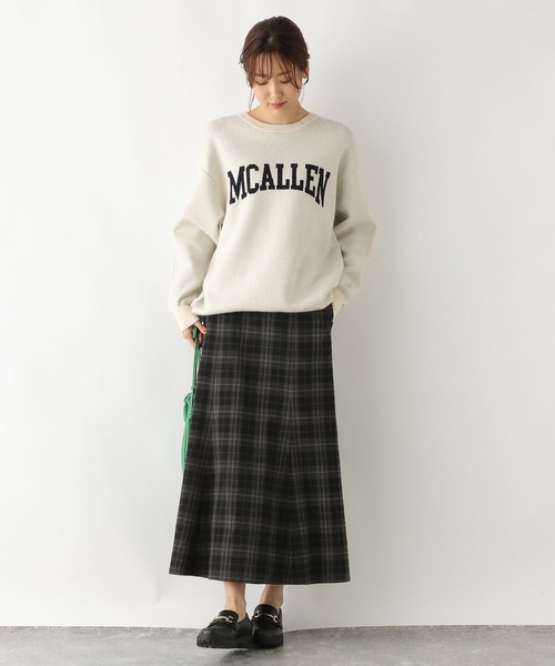 GLOBAL WORK(グローバルワーク)の「チェックマーメイドスカート/124229(スカート・レディース・ネイビー/ブラック/グリーン・MEDIUM/LARGE)」の9枚目の写真