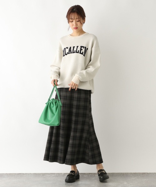 GLOBAL WORK(グローバルワーク)の「チェックマーメイドスカート/124229(スカート・レディース・ネイビー/ブラック/グリーン・MEDIUM/LARGE)」の11枚目の写真