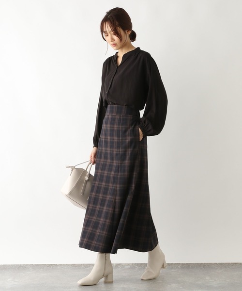 GLOBAL WORK(グローバルワーク)の「チェックマーメイドスカート/124229(スカート・レディース・ネイビー/ブラック/グリーン・MEDIUM/LARGE)」の18枚目の写真