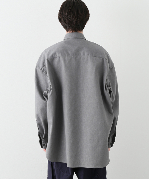 セール】【J.S.Homestead】T/C TWILL OVER OFFICER SHIRT