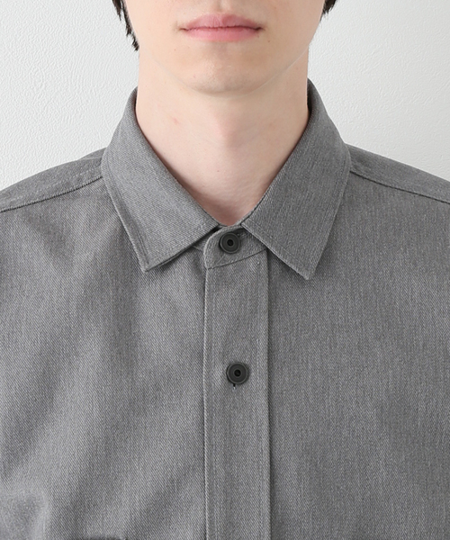 セール】【J.S.Homestead】T/C TWILL OVER OFFICER SHIRT