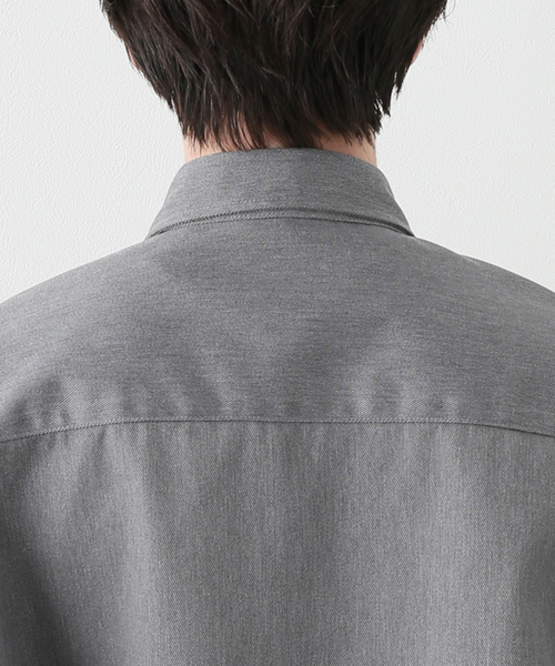 JOURNAL STANDARD J.S HOMESTEAD(ジャーナルスタンダードホームステッド)の「【J.S.Homestead】T/C TWILL OVER OFFICER SHIRT(シャツ/ブラウス・メンズ・グレー/ブラック/アイボリー・MEDIUM/LARGE)」の12枚目の写真