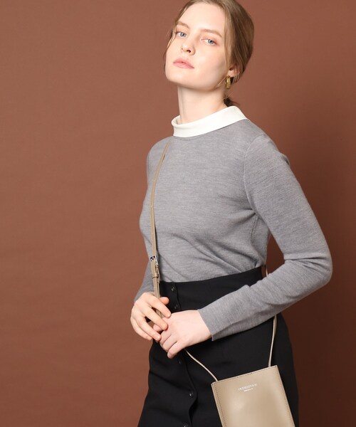 DRESSTERIOR（ドレステリア）の「◆【360度美しい】バックパール調ニットプルオーバー（ニット/セーター・レディース・ライトグレー/ブラック/ブルー・38/36/34）」の16枚目の写真