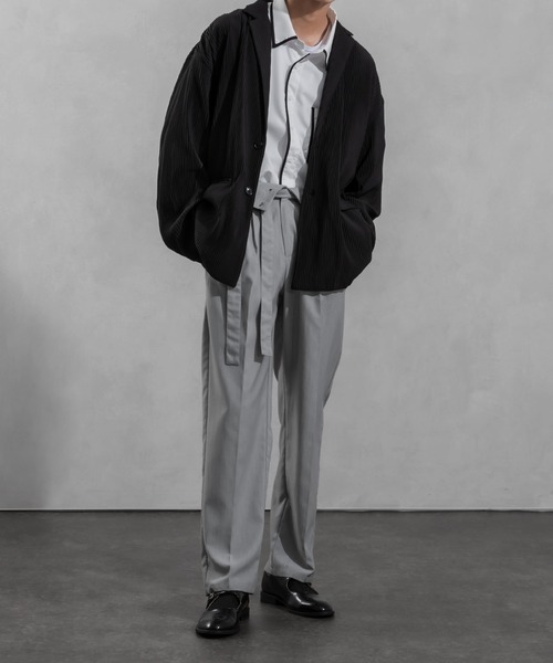 Adoon plain(アドーンプレーン)の「【Adoon plain】パイピングシャツ(シャツ/ブラウス・メンズ・オフホワイト/ブラック・MEDIUM/LARGE)」の18枚目の写真