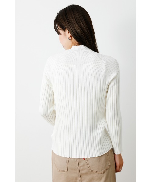 RODEO CROWNS WIDE BOWL（ロデオクラウンズワイドボウル）の「リブタートルニット（ニット/セーター・レディース・ブラック/ライトグリーン/オフホワイト/ピンク・FREE）」の12枚目の写真