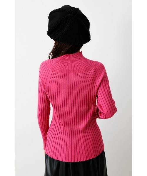 RODEO CROWNS WIDE BOWL（ロデオクラウンズワイドボウル）の「リブタートルニット（ニット/セーター・レディース・ブラック/ライトグリーン/オフホワイト/ピンク・FREE）」の14枚目の写真