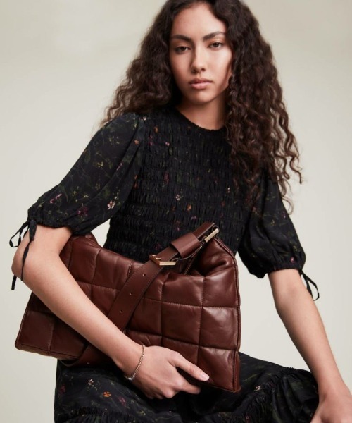 【セール】EDBURY LEATHER QUILTED SHOULDER BAG EDBURY レザー キルト ショルダー バッグ