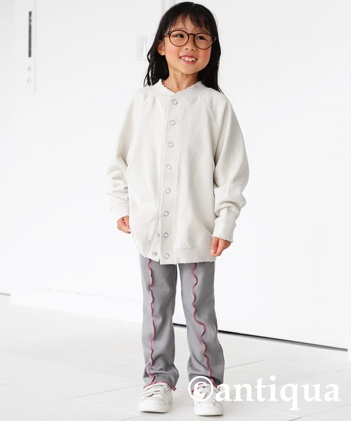 antiqua（アンティカ）の「配色メローパンツ（その他パンツ・キッズ・グリーン/グレー/ネイビー/ブラック・110/130/140/150/160/120）」の6枚目の写真