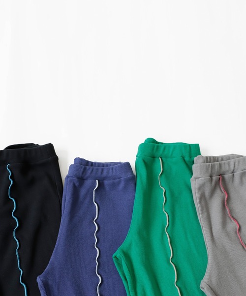 antiqua（アンティカ）の「配色メローパンツ（その他パンツ・キッズ・グリーン/グレー/ネイビー/ブラック・110/130/140/150/160/120）」の14枚目の写真