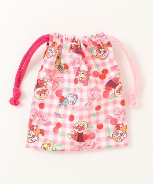 ANPANMAN KIDS COLLECTION(アンパンマンキッズコレクション)の「さくらんぼ柄コップ巾着(バックパック/リュック・キッズ・ピンク・FREE)」の3枚目の写真