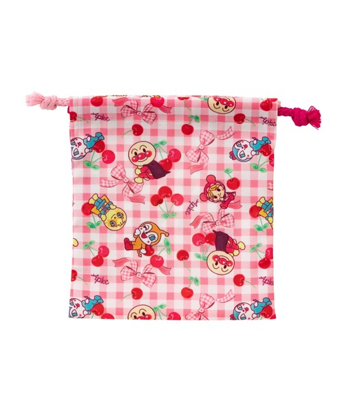 ANPANMAN KIDS COLLECTION(アンパンマンキッズコレクション)の「さくらんぼ柄コップ巾着(バックパック/リュック・キッズ・ピンク・FREE)」の2枚目の写真