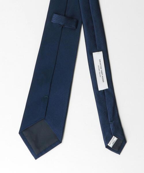 green label relaxing（グリーンレーベルリラクシング）の「シルク(1) 8.0cm ソリッド ネクタイ（ネクタイ・メンズ・ネイビー/オリーブ・FREE）」の4枚目の写真