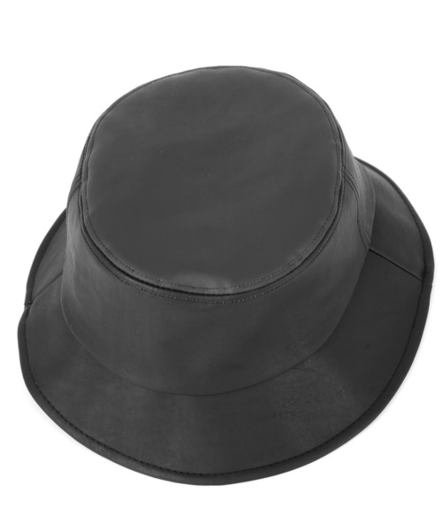 Figments(フィグメンツ)の「フェィクレザーバケットハット(ハット・レディース・ブラック・FREE)」の8枚目の写真