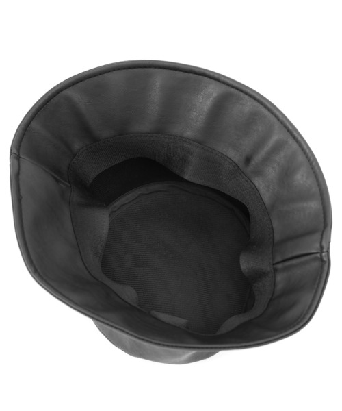 Figments(フィグメンツ)の「フェィクレザーバケットハット(ハット・レディース・ブラック・FREE)」の6枚目の写真