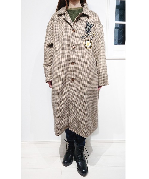 CRYSTAL BALL（クリスタルボール）の「ライトメルトンオーバーコート（ダッフルコート・レディース・ブラック×グリーン/グレー/ブラウン・FREE）」の19枚目の写真