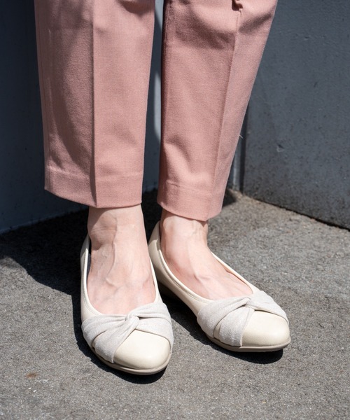 セール】【fuwaraku】 スニーカーパンプス (リボンタイプ)幅広 3E 防水