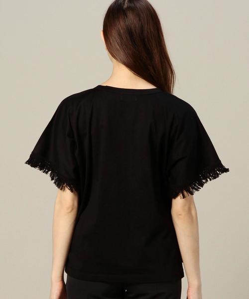 BEAUTY&YOUTH UNITED ARROWS（ビューティーアンドユースユナイテッドアローズ）の「BYSF コットンフリンジTシャツ◆（Tシャツ/カットソー・レディース・ホワイト/ブラック/ライトグレー/グレー/ベージュ・フリー）」の20枚目の写真