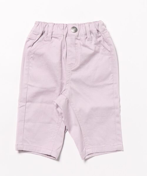 Will Mery（ウイルメリィ）の「ストレッチツイル無地７分丈パンツ（その他パンツ・キッズ・ラベンダー/ベージュ・90/95/100/110/120/130/80）」の2枚目の写真