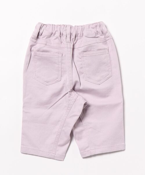 Will Mery（ウイルメリィ）の「ストレッチツイル無地７分丈パンツ（その他パンツ・キッズ・ラベンダー/ベージュ・90/95/100/110/120/130/80）」の3枚目の写真