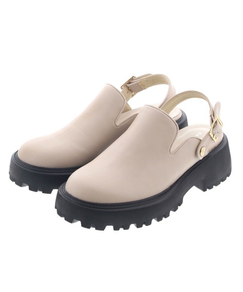 JELLY BEANS(ジェリービーンズ)の「2WAYトラックソールサボミュールサンダル(215-10078)JELLY BEANS(ジェリービーンズ)(サンダル・レディース・アイボリー/その他/ブラック・S/M/L)」の8枚目の写真