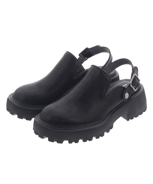 JELLY BEANS(ジェリービーンズ)の「2WAYトラックソールサボミュールサンダル(215-10078)JELLY BEANS(ジェリービーンズ)(サンダル・レディース・アイボリー/その他/ブラック・S/M/L)」の9枚目の写真