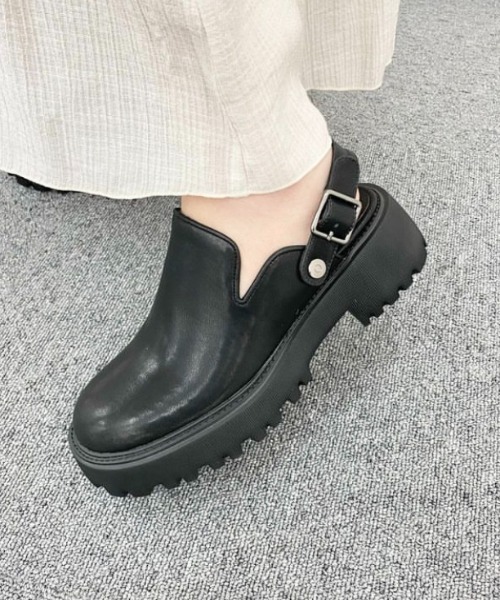 JELLY BEANS(ジェリービーンズ)の「2WAYトラックソールサボミュールサンダル(215-10078)JELLY BEANS(ジェリービーンズ)(サンダル・レディース・アイボリー/その他/ブラック・S/M/L)」の16枚目の写真