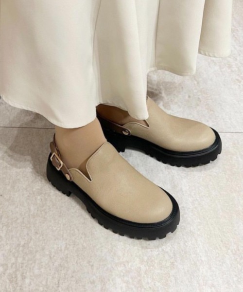 JELLY BEANS(ジェリービーンズ)の「2WAYトラックソールサボミュールサンダル(215-10078)JELLY BEANS(ジェリービーンズ)(サンダル・レディース・アイボリー/その他/ブラック・S/M/L)」の17枚目の写真
