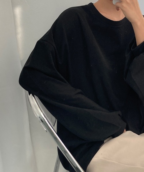 fd style(エフディ スタイル)の「シャーリングボックスパフティー(Tシャツ/カットソー・レディース・White/Black/DK.Grn・FREE)」の20枚目の写真