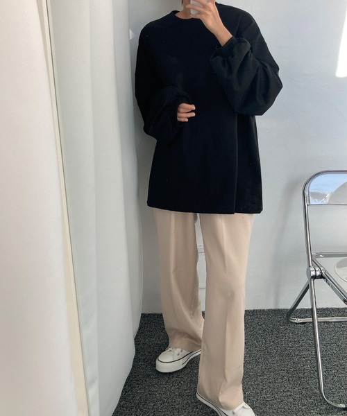 fd style(エフディ スタイル)の「シャーリングボックスパフティー(Tシャツ/カットソー・レディース・White/Black/DK.Grn・FREE)」の21枚目の写真