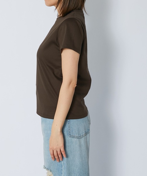 RIVE DROITE(リヴドロワ)の「コンパクトサイズになって登場/スーピマコットンコンパクトTシャツ(Tシャツ/カットソー・レディース・ネイビー/オフホワイト/ブラウン・FREE)」の8枚目の写真