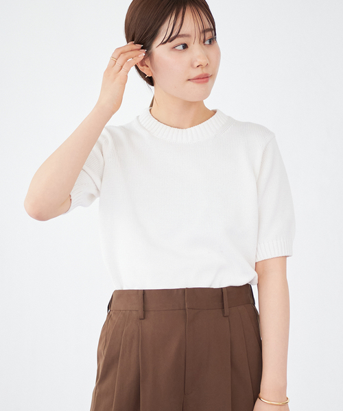 セール】5G CO 半袖ニット（ニット/セーター）｜Plage（プラージュ）の