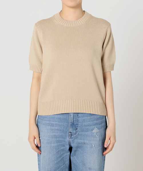 Plage - Plage  5G CO 半袖ニット セール】SILK-LINEN LILY Vネック ニット（ニット/セーター