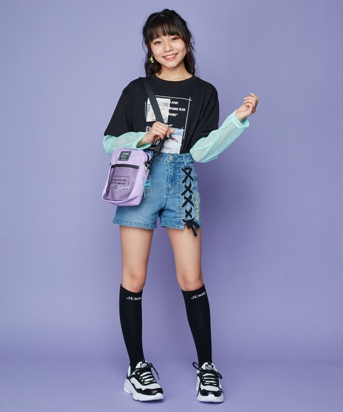 JENNI(ジェニィ)の「ロゴハイソックス(ソックス/靴下・キッズ・ネイビー/ブラック/グレー・22-24cm/19-21cm)」の5枚目の写真