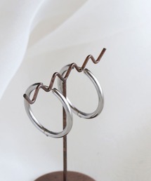 colleca la | [stainless] 30mm・ステンレスベーシックフープピアス〈金属アレルギー対応〉(ピアス（両耳用）)
