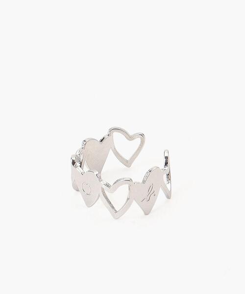 To b. by agnes b.(トゥービーバイアニエスベー)の「WT91 EAR CUFF ハートイヤーカフ(イヤリング・レディース・シルバー系その他・FREE)」の1枚目の写真