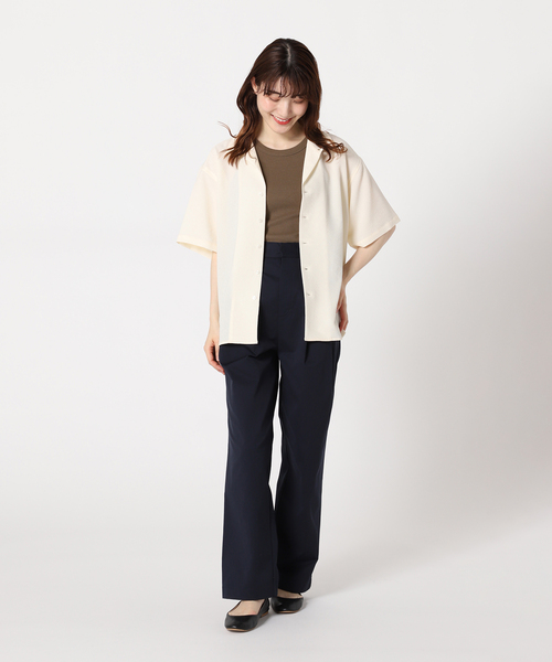 JOINT WORKS（ジョイントワークス）の「【COMMRE/コムル】アメスリタンク（タンクトップ・レディース・ホワイト/ブラウン/グリーン・FREE）」の5枚目の写真