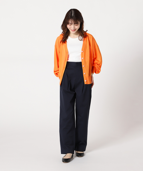 JOINT WORKS（ジョイントワークス）の「【COMMRE/コムル】アメスリタンク（タンクトップ・レディース・ホワイト/ブラウン/グリーン・FREE）」の8枚目の写真