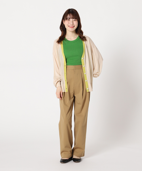 JOINT WORKS（ジョイントワークス）の「【COMMRE/コムル】アメスリタンク（タンクトップ・レディース・ホワイト/ブラウン/グリーン・FREE）」の11枚目の写真