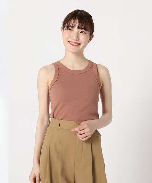 JOINT WORKS（ジョイントワークス）の「【COMMRE/コムル】アメスリタンク（タンクトップ・レディース・ホワイト/ブラウン/グリーン・FREE）」の13枚目の写真