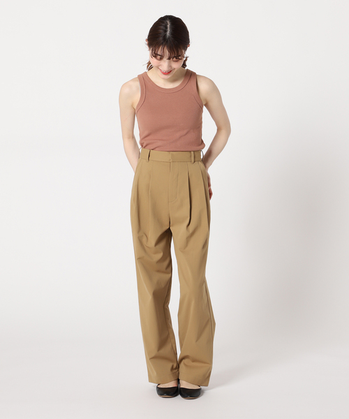 JOINT WORKS（ジョイントワークス）の「【COMMRE/コムル】アメスリタンク（タンクトップ・レディース・ホワイト/ブラウン/グリーン・FREE）」の14枚目の写真