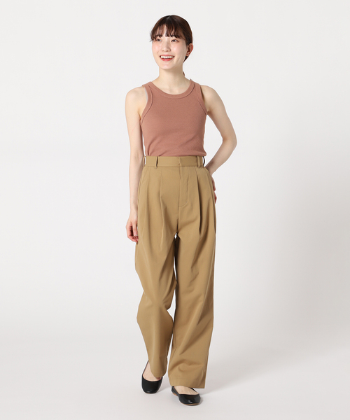 JOINT WORKS（ジョイントワークス）の「【COMMRE/コムル】アメスリタンク（タンクトップ・レディース・ホワイト/ブラウン/グリーン・FREE）」の15枚目の写真