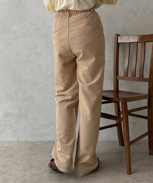 apres jour clair（アプレジュールクレア）の「【apres jour clair】ストレートパンツ【ZOZOTOWN限定アイテム】（その他パンツ・レディース・ダークブラウン/ライトベージュ・SMALL/X-LARGE/MEDIUM）」の8枚目の写真