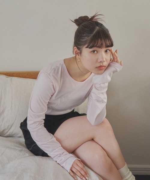 long sheer tops / ロングシアートップス（Tシャツ/カットソー