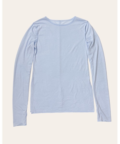 GIUNON(ジウノン)の「long sheer tops / ロングシアートップス(Tシャツ/カットソー・レディース・イエロー/グレー/ピンク/ライトブルー・FREE)」の15枚目の写真