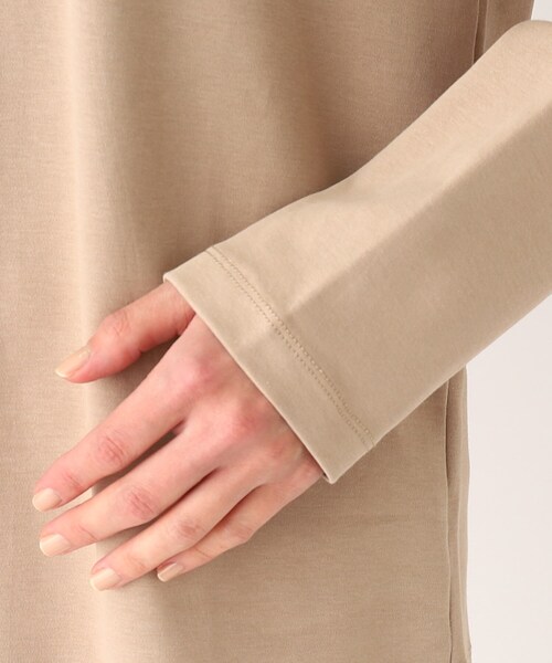 OPAQUE.CLIP（オペークドットクリップ）の「◆シルキースーピマ ロングスリーブカットソー（Tシャツ/カットソー・レディース・ブラック/ホワイト系/ベージュ・38/40/36）」の14枚目の写真