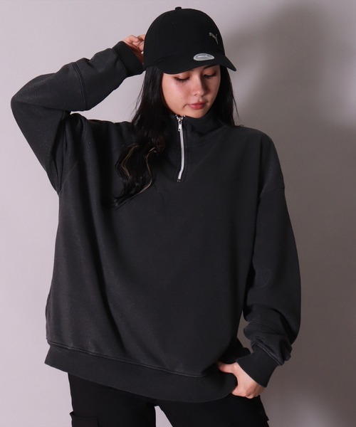 PUMA（プーマ）の「(EL)【PUMA】【ユニセックス】ブランドマーク コットンツイル キャップ（キャップ・レディース・ネイビー/ブラック/ベージュ・FREE）」の7枚目の写真