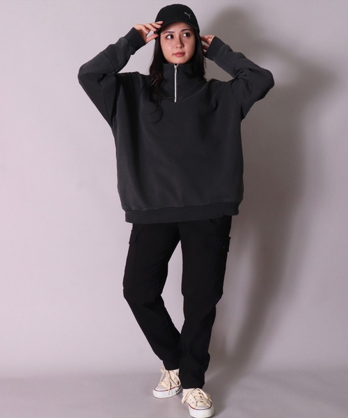 PUMA（プーマ）の「(EL)【PUMA】【ユニセックス】ブランドマーク コットンツイル キャップ（キャップ・レディース・ネイビー/ブラック/ベージュ・FREE）」の8枚目の写真