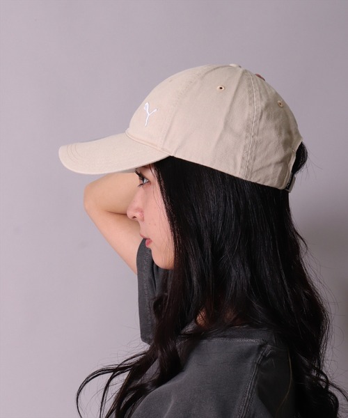 PUMA（プーマ）の「(EL)【PUMA】【ユニセックス】ブランドマーク コットンツイル キャップ（キャップ・レディース・ネイビー/ブラック/ベージュ・FREE）」の10枚目の写真